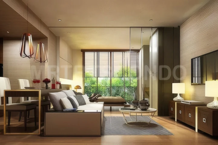 Klass Condo Langsuan - Appartement 2 Chambres à Louer près de BTS Chit Lom, 75 000 THB/Mois