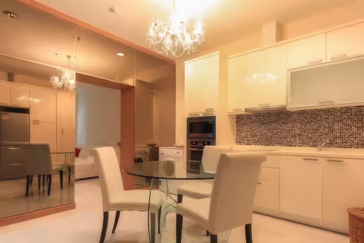For Rent: Baan Klang Krung Siam-Pathumwan - 2-Bedroom Condo near BTS Ratchathewi, 84 sqm, 45,000 THB/Month