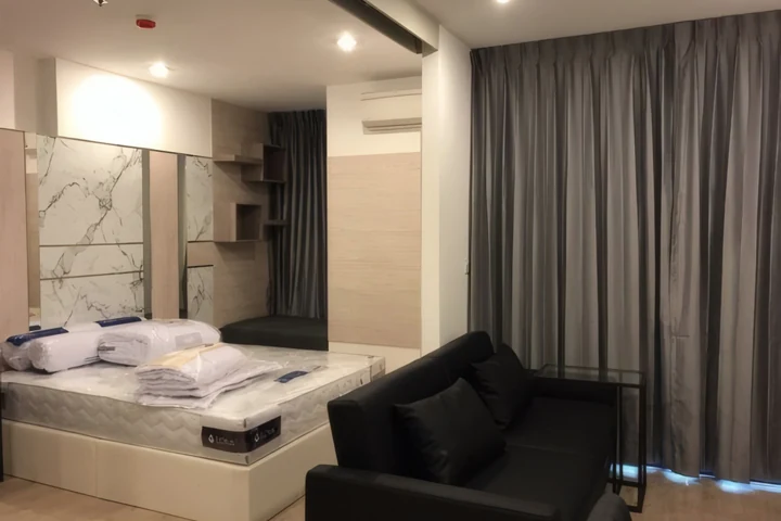 Ideo Q Chula-Samyan, MRT 삼얀 역 인근 임대 콘도, 침실 1개 33㎡, 월세 25,000바트