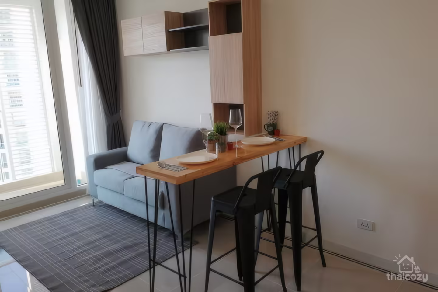 T.C. Green Condo for Rent near MRT Rama 9, 1 Bedroom 38 sqm, 18,000 Baht/Month photo 2