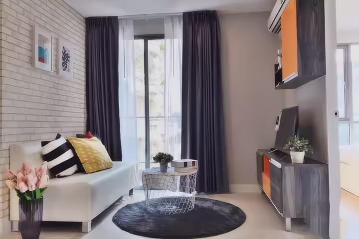 Voque Place Sukhumvit 107, Condo for Rent near BTS Bearing, 2 Bedrooms 48 sqm Price 25,000 baht/month