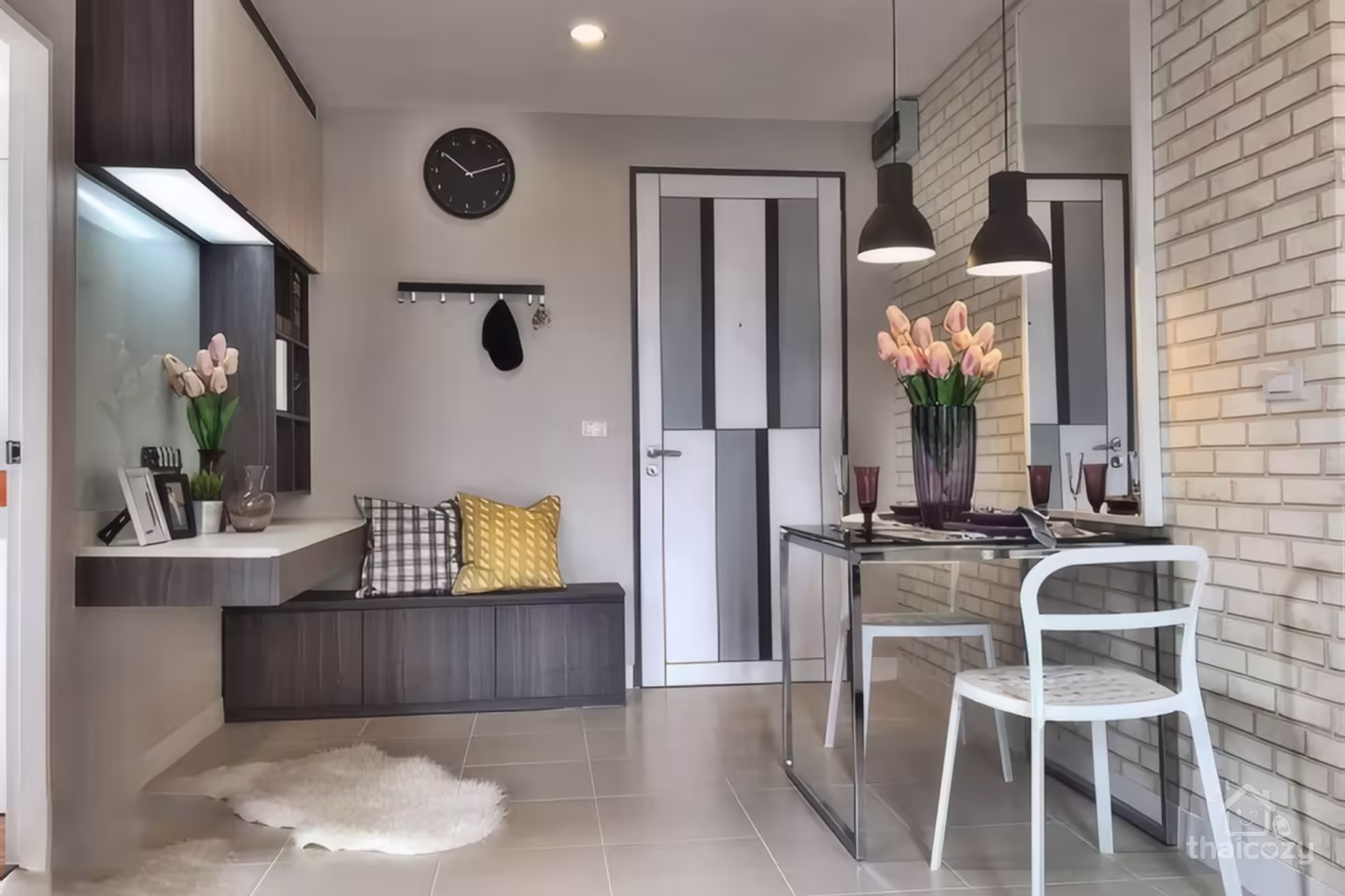 Voque Place Sukhumvit 107, Condo for Rent near BTS Bearing, 2 Bedrooms 48 sqm Price 25,000 baht/month photo 2