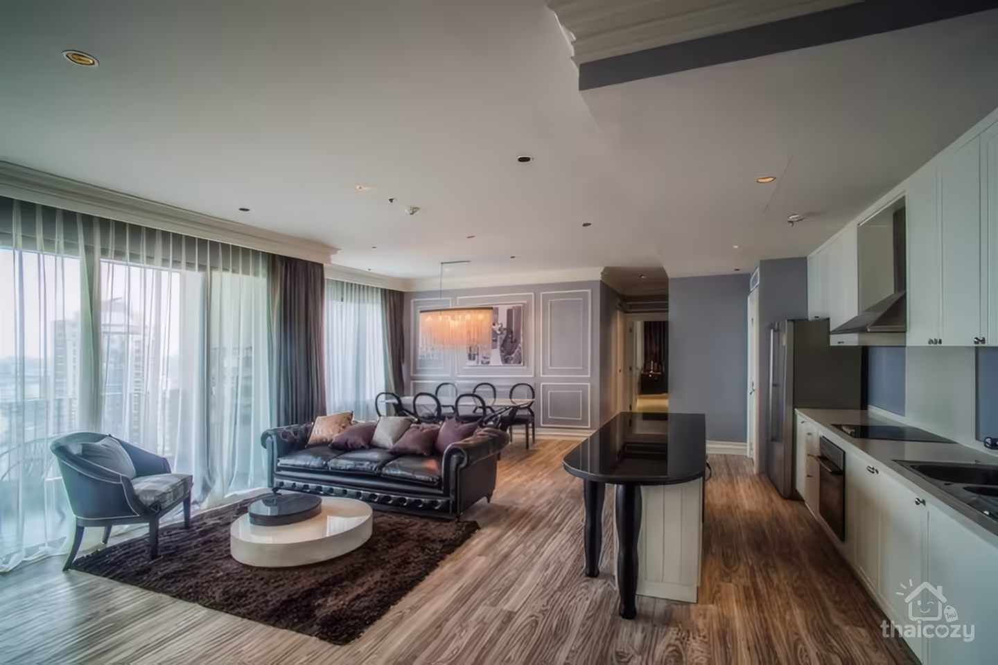 The Emporio Place, Condo for Rent Near BTS Phrom Phong, 3 Bedroom 170 sqm Price 160,000 Baht/Month photo 1