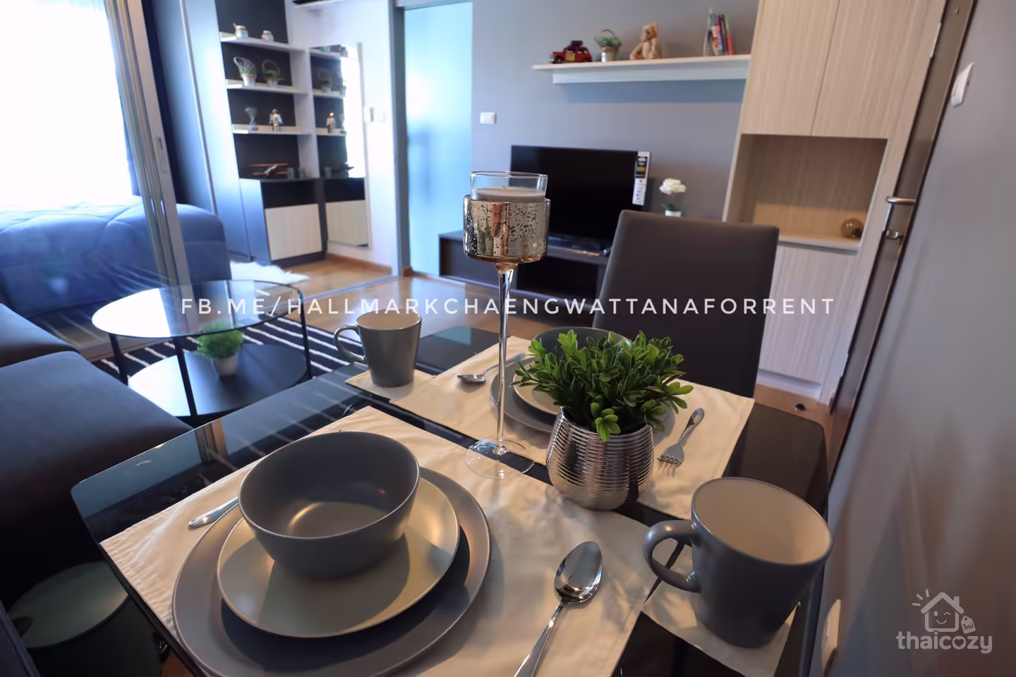 全新装修一居室公寓出租，位于Chaengwattana路Hallmark photo 2