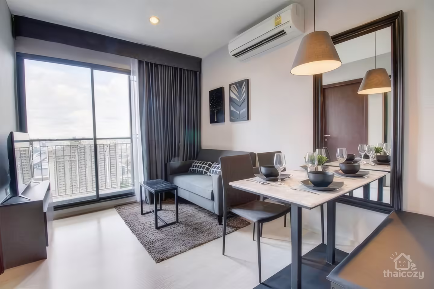 Rhythm Asoke for Rent – 2 Bedroom, 42 sqm, Near MRT Phra Ram 9 – 29,000 THB/Month photo 1