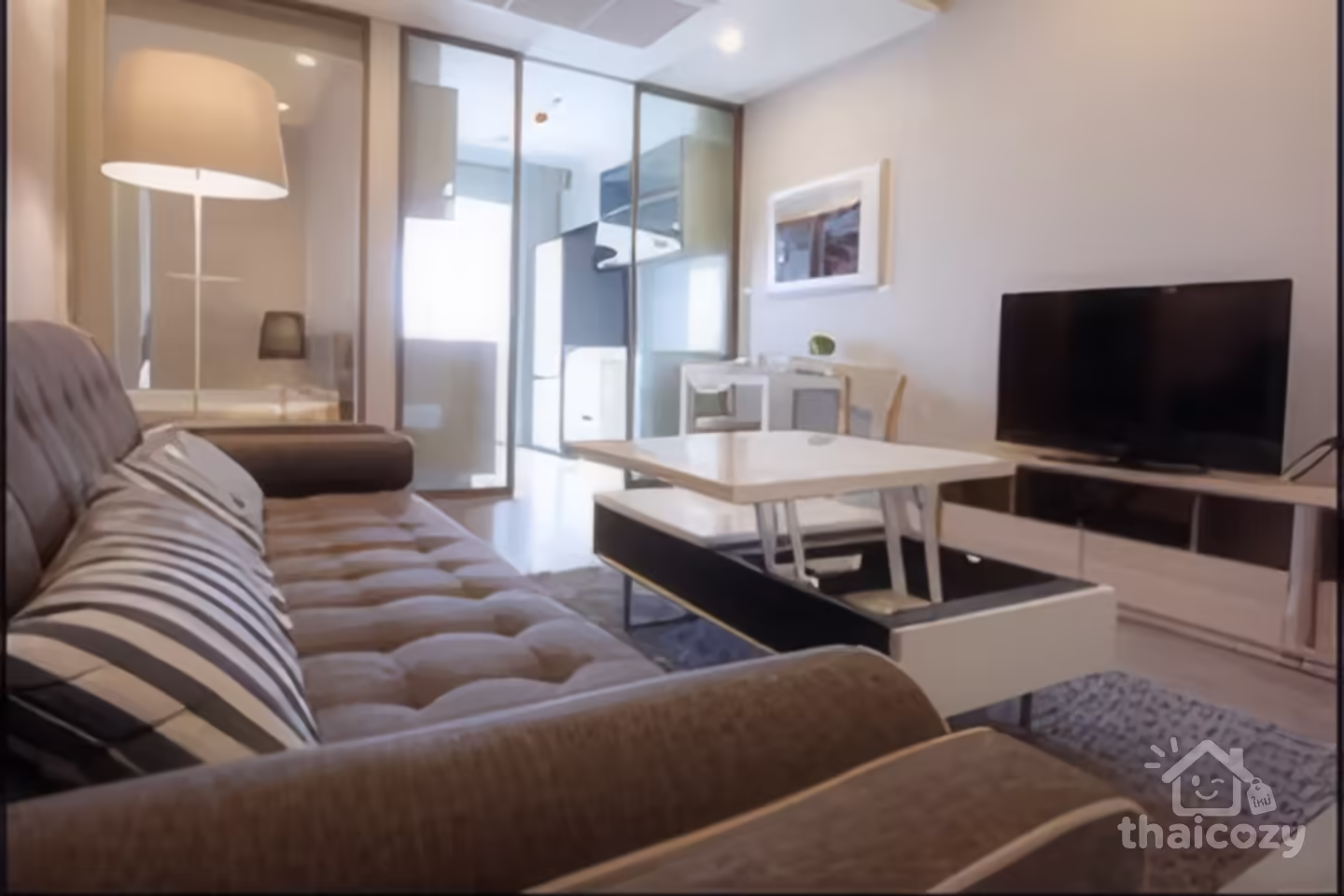 The Room Sathorn-Tanonpun, Condo for Rent near BTS Surasak, Price 39,000 Baht/Month photo 1