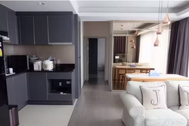 Nye by Sansiri, 2-Bedroom Condo for Rent near BTS Wongwian Yai, 40,000 THB/month
