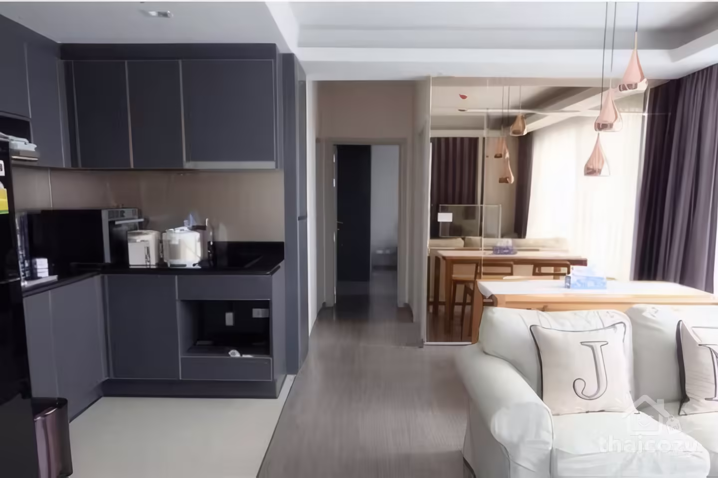 Nye by Sansiri, 2-Bedroom Condo for Rent near BTS Wongwian Yai, 40,000 THB/month photo 1