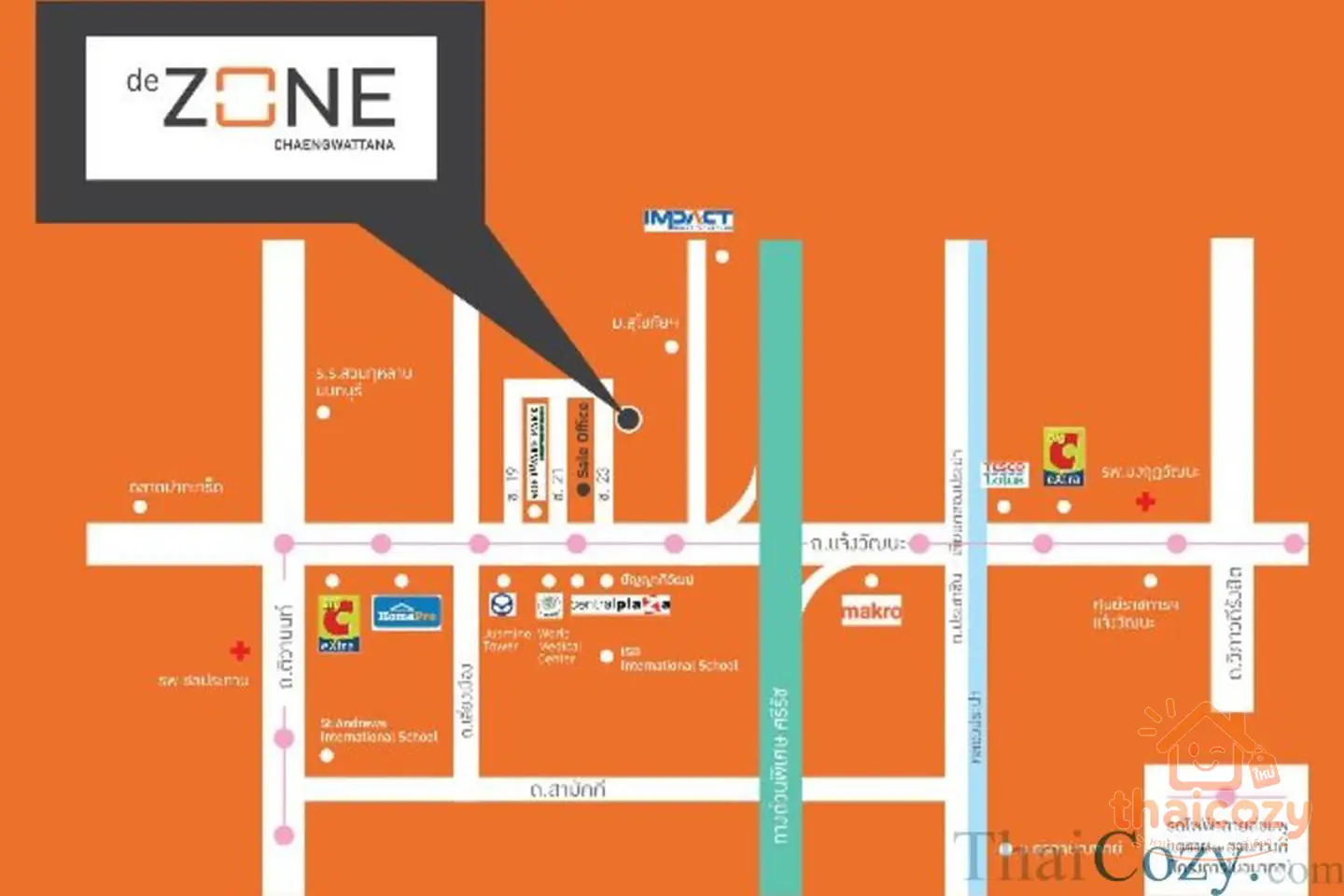 De Zone Condominium, Chaengwattana Soi 23 photo 2