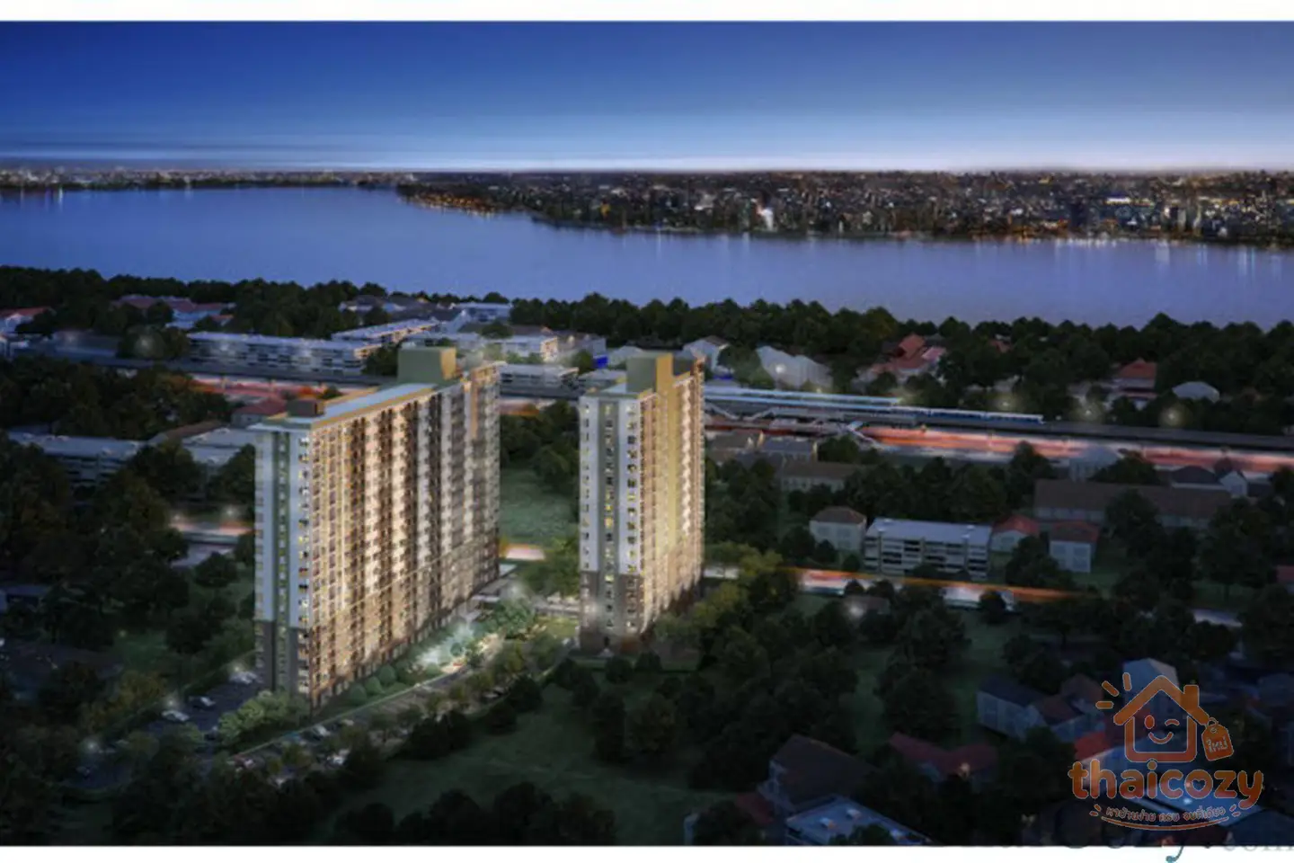 The Parkland Lite Sukhumvit-Paknam Condominium For Sale (Chao Phraya River View), Near BTS photo 1